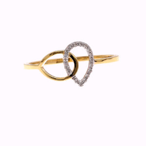 ONE YELLOW GOLD RING WITH (23) NATURAL DIAMONDS