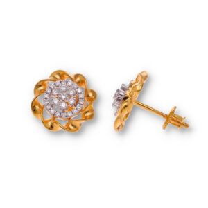 Minimal Diamond Earrings with Modern Finish