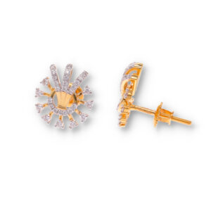 Minimal Diamond Earrings with Modern Finish