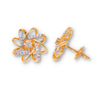 Minimal Diamond Earrings with Modern Finish