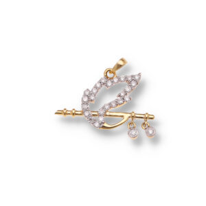 Modern Gold Pendant in Premium Finish