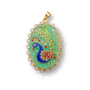 Modern Gold Pendant in Premium Finish