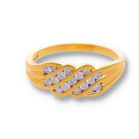 Classic Diamond Gold Pendant - Image 2