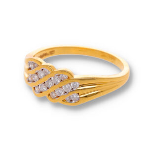 Classic Diamond Gold Pendant