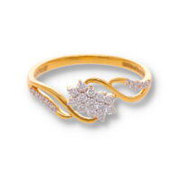 Classic Diamond Gold Pendant - Image 2