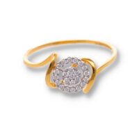 Classic Diamond Gold Pendant - Image 2