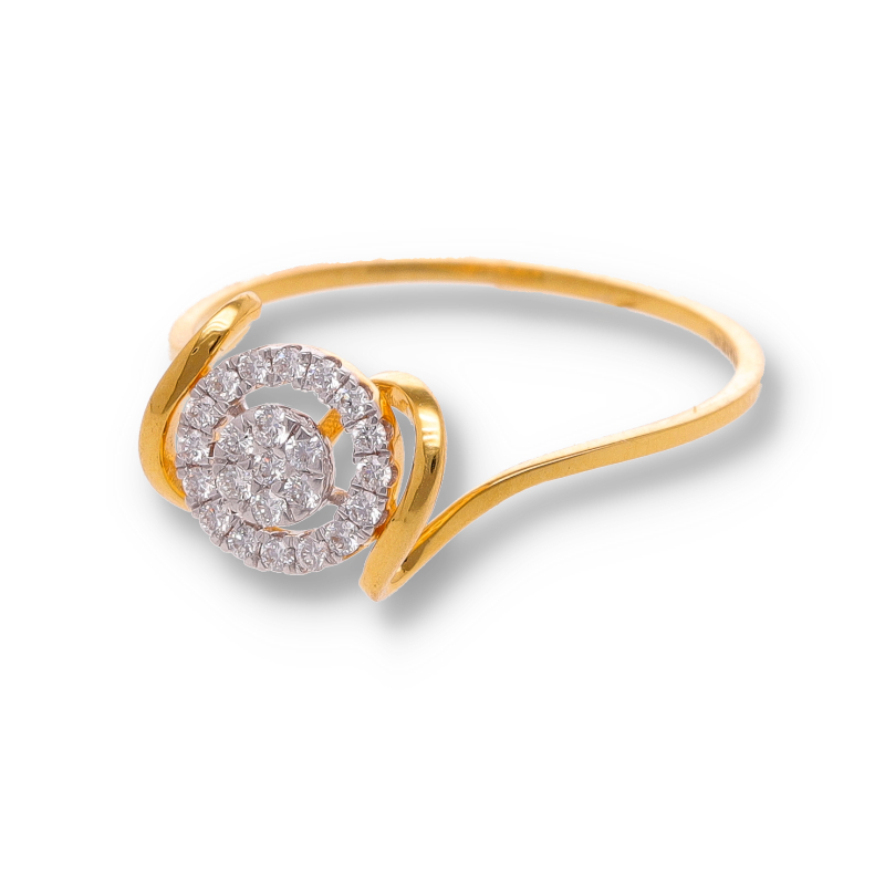PDF RING 1_20 Classic Diamond Gold Pendant - Image 1