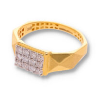 Classic Diamond Gold Pendant - Image 2