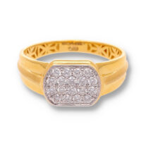 Classic Diamond Gold Pendant - Image 2