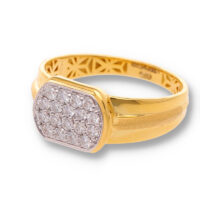 Classic Diamond Gold Pendant