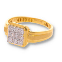 Classic Diamond Gold Pendant