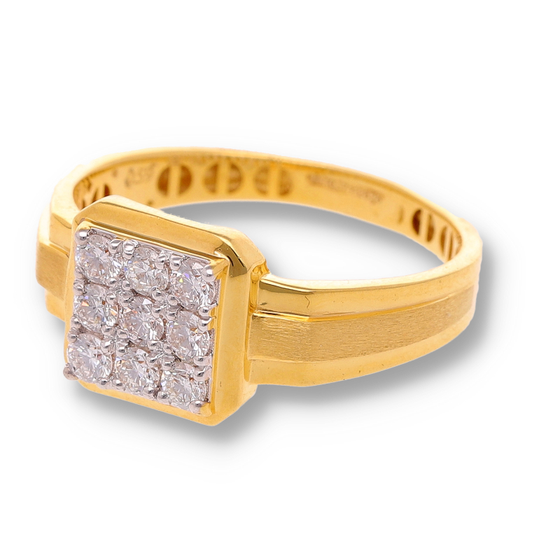 PDF RING 1_8 Classic Diamond Gold Pendant - Image 1