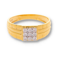 Classic Diamond Gold Pendant - Image 2