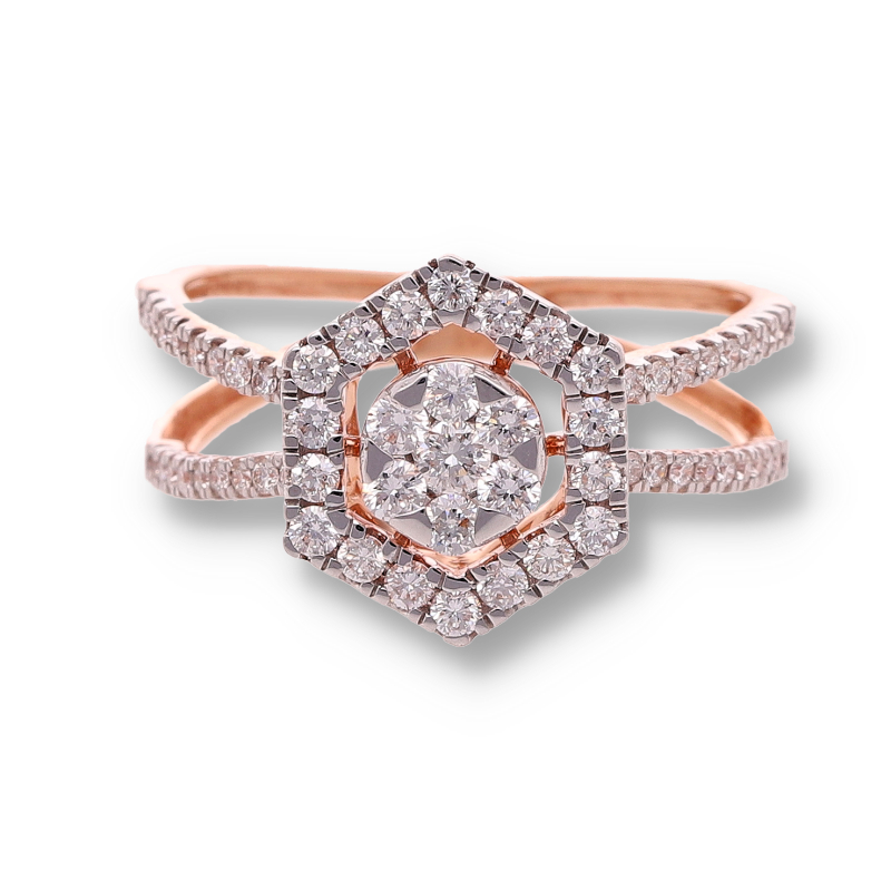 PDF RING_33 Modern Diamond Ring in Gold - Image 1