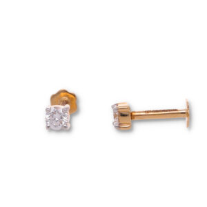 Minimal Diamond Earrings with Modern Finish