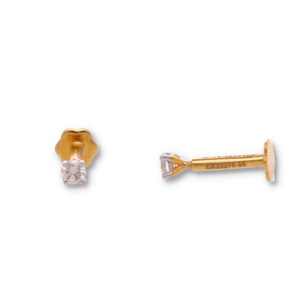 Minimal Diamond Earrings with Modern Finish