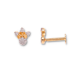 Minimal Diamond Earrings with Modern Finish