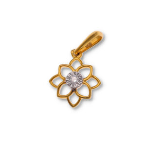 Classic Diamond Gold Pendant