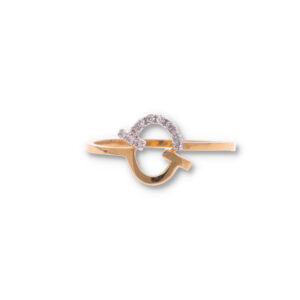 Modern Diamond Ring in Gold