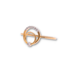 Modern Diamond Ring in Gold