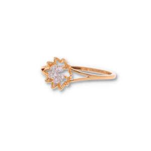 Modern Diamond Ring in Gold