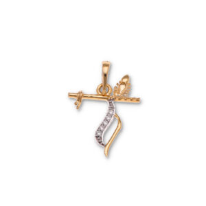 Modern Gold Pendant in Premium Finish