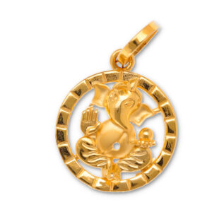 Modern Gold Pendant in Premium Finish