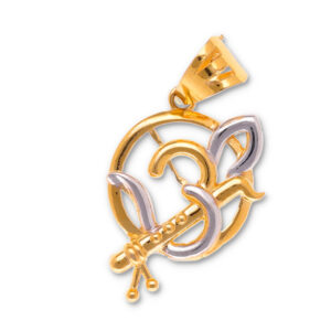 Modern Gold Pendant in Premium Finish