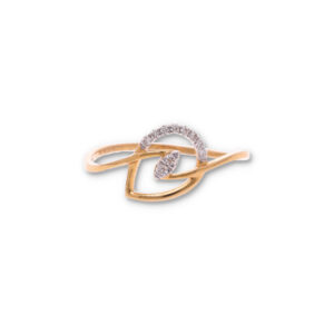 Modern Diamond Ring in Gold